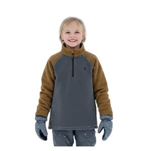 Dětská fleece mikina COLOR KIDS-Fleece Stretch - Colorblock-7842-Stormy Weather obraz