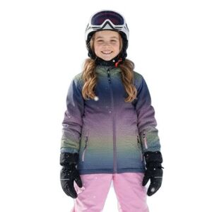Dívčí lyžařská bunda COLOR KIDS-Ski Jacket - AOP -4213-Bonbon obraz
