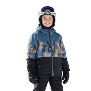 Chlapecká lyžařská bunda COLOR KIDS-Ski Jacket - Colorblock -7842-Stormy Weather obraz