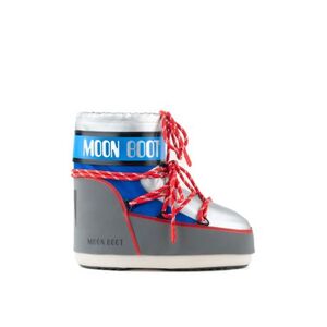 Nízké zimní boty MOON BOOT-MB ICON LOW SPACE RACING-HF04 SILVER/BLUE/RED obraz