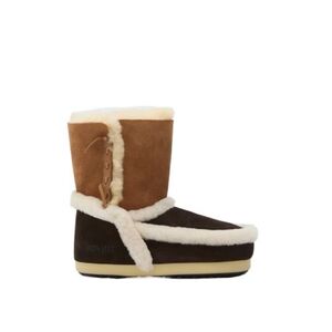 Nízké zimní boty MOON BOOT-MB EVX PATCH-MM05 DARK BROWN/COGNAC obraz