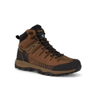Pánská kotníková turistická celokožená obuv TREZETA-Thunder Leather Mid WP M dark green/honey obraz
