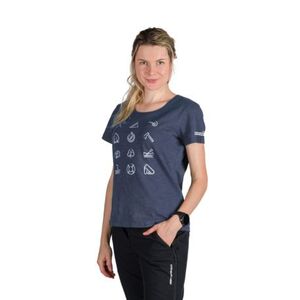 Dámské turistické tričko s krátkým rukávem NORTHFINDER-CANDICE-464bluenights obraz