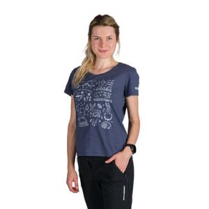 Dámské turistické tričko s krátkým rukávem NORTHFINDER-AMIE-464bluenights obraz