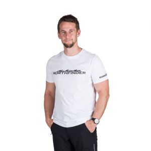 Pánské turistické tričko s krátkým rukávem NORTHFINDER-FERDINAND-377white obraz