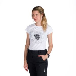 Dámské turistické tričko s krátkým rukávem NORTHFINDER-MANDI-377white obraz