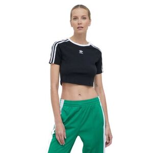Dámské tričko s krátkým rukávem ADIDAS ORIGINALS-3 S BABY TEE-BLACK obraz
