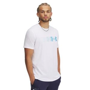 Pánské tričko s krátkým rukávem UNDER ARMOUR-UA M LC FLY IN LOGO SS-WHT obraz