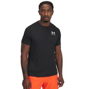 Pánské kompresní tričko s krátkým rukávem UNDER ARMOUR-UA Heatgear Fitted SS-BLK obraz