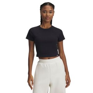 Dámské tričko s krátkým rukávem UNDER ARMOUR-UA Rival Rib Baby Tee-BLK obraz