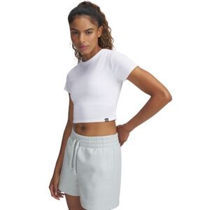 Dámské tričko s krátkým rukávem UNDER ARMOUR-UA Rival Rib Baby Tee-WHT obraz