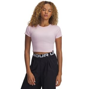 Dámské tričko s krátkým rukávem UNDER ARMOUR-UA Rival Rib Baby Tee-PNK obraz