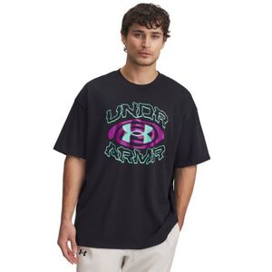 Pánské tričko s krátkým rukávem UNDER ARMOUR-UA M HWT Hoops Hoopnotic SS-BLK obraz