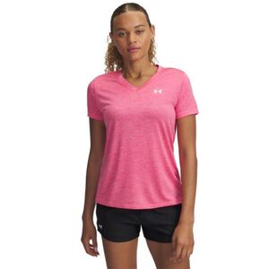 Dámské tréninkové tričko s krátkým rukávem UNDER ARMOUR-Tech SSV- Twist-PNK obraz