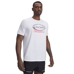 Pánské tričko s krátkým rukávem UNDER ARMOUR PROJECT ROCK-Iron SS-WHT obraz