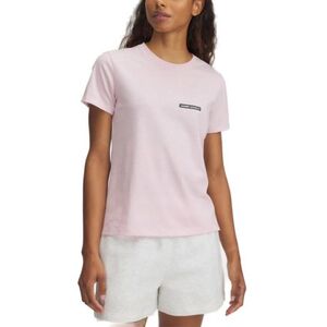 Dámské tričko s krátkým rukávem UNDER ARMOUR-UA Rival Outline SS-PNK obraz