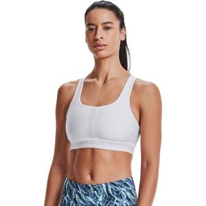 Dámská sportovní tréninková podprsenka UNDER ARMOUR-Crossback Mid Bra-WHT obraz