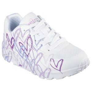Dívčí rekreační obuv SKECHERS-Uno Lite Spread The Love K white/light purple obraz