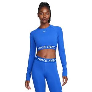 Dámské tréninkové tričko s dlouhým rukávem NIKE PRO-PRO DF 365 CROP LS-405-Blue obraz