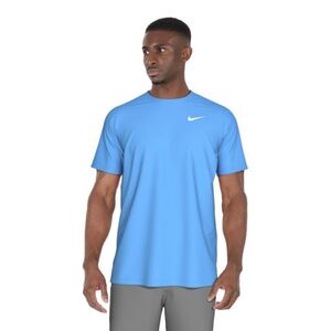 Pánské tréninkové tričko s krátkým rukávem NIKE SWIM-ESSENTIAL UNIVERSITY BLUE-UNIVERSITY BLUE obraz