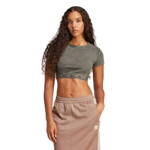 Dámské tričko s krátkým rukávem ADIDAS ORIGINALS-RIB SS TOP-JD0041-Black obraz