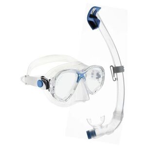 Juniorská potápěčská/šnorchlovací sada CRESSI-MAREA JUNIOR + SEAL DRY JUNIOR COMBO CLEAR/AZURE obraz