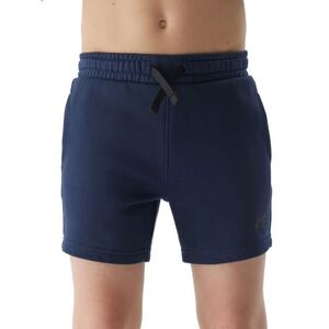 Chlapecké teplákové kraťasy 4F JUNIOR-SHORTS CAS-JWSS24TSHOM272-31S-NAVY obraz