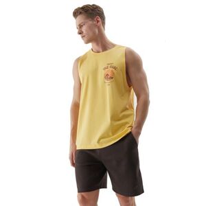 Pánské tílko 4F-TSHIRT-WSS24TTSHM1319-71S-YELLOW obraz