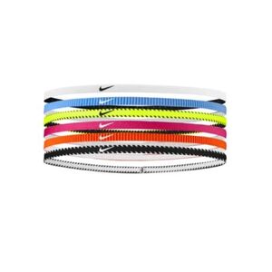 Čelenka NIKE-FLEX CLASSIC SLIM HEADBANDS 6PK VOLT/VIVID PINK/WHITE obraz