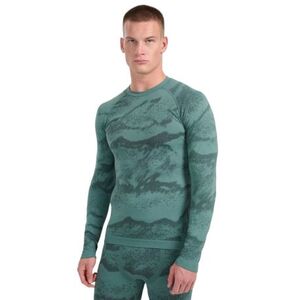 Pánské termo tričko s dlouhým rukávem 4F-SEAMLESS UNDERWEAR M227-WAW25USEAM227-44A-OLIVE ALLOVER obraz