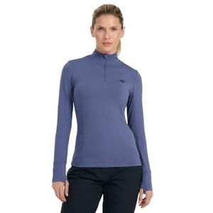 Dámské termo tričko s dlouhým rukávem a s polovičním zipem 4F-BRUSHED UNDERWEAR F098-WAW25UBRUF098-32S-DENIM obraz