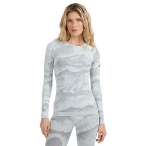 Dámské termo tričko s dlouhým rukávem 4F-SEAMLESS UNDERWEAR F208-WAW25USEAF208-11A-OFF WHITE ALLOVER obraz