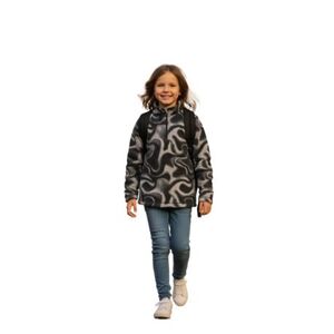 Dívčí lyžařská fleece mikina 4F JUNIOR-FLEECE UNDERWEAR F061-4FJWAW25UFLEF061-93A-MULTICOLOUR 3 ALLOVER obraz