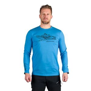 Pánské turistické tričko s dlouhým rukávem NORTHFINDER-DACSO-281blue obraz