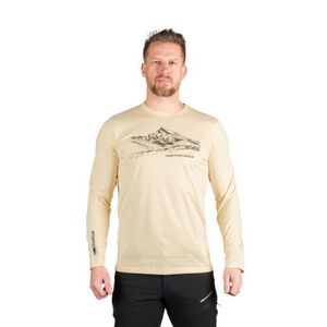 Pánské turistické tričko s dlouhým rukávem NORTHFINDER-DACSO-529creamwhite obraz
