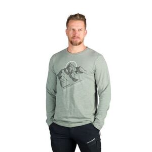 Pánské turistické tričko s dlouhým rukávem NORTHFINDER-DARU-333lightgreen obraz