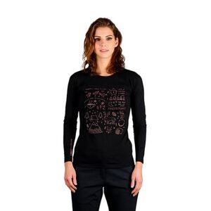 Dámské turistické tričko s dlouhým rukávem NORTHFINDER-RIYA-269black obraz