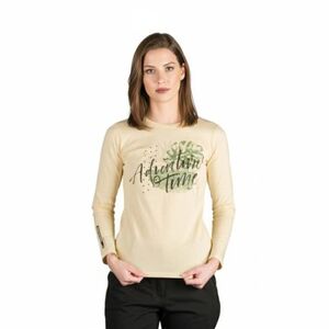 Dámské turistické tričko s dlouhým rukávem NORTHFINDER-DIYA-529creamwhite obraz