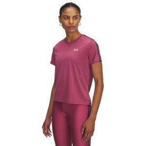 Dámské kompresní tričko s krátkým rukávem UNDER ARMOUR-UA Tech WM Tape SS-RED obraz