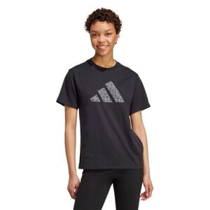 Dámské tričko s krátkým rukávem ADIDAS-W ANIMAL T BLACK obraz