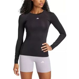 Dámské tréninkové tričko s dlouhým rukávem ADIDAS-TF LS T BLACK obraz