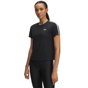 Dámské tréninkové tričko s krátkým rukávem UNDER ARMOUR-UA Tech WM Tape SS-BLK obraz