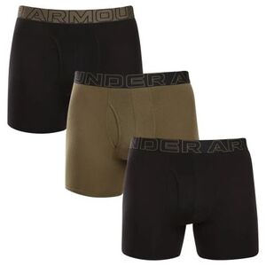 Pánské boxerky UNDER ARMOUR-3 PACK-UA PERFORMANCE COTTON - SOLID 6 inch-BLK obraz