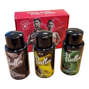 Sada parfémů na praní PUELLA-Double Y / Jalu / Frayo laundry scent / fragrance Set 3 x 50 ml obraz