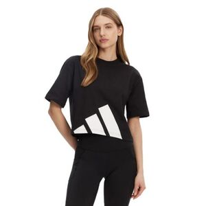 Dámské tričko s krátkým rukávem ADIDAS-W BL SJ BF T BLACK/WHITE obraz