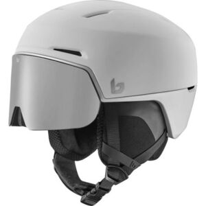 Lyžařská helma se štítem BOLLE-X-Fusion Pure-White Grey Matte - Brown Gun Cat 2 obraz