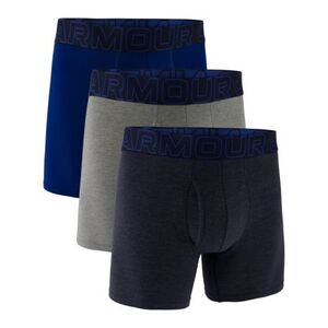 Pánské boxerky UNDER ARMOUR-3 PACK-UA PERFORMANCE COTTON - SOLID 6 inch-NVY obraz