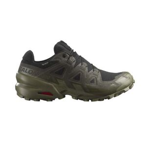 Pánská běžecká trailová obuv SALOMON-Speedcross 6 GTX M black/peat/deep lichen green obraz