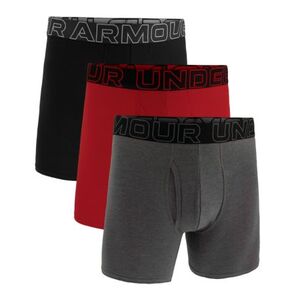 Pánské boxerky UNDER ARMOUR-3 PACK-UA PERFORMANCE COTTON - SOLID 6 inch-GRY obraz