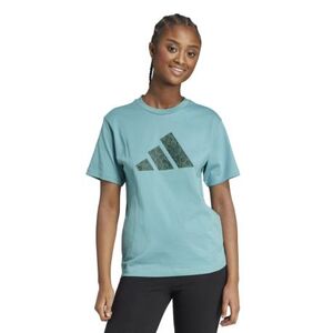 Dámské tričko s krátkým rukávem ADIDAS-Animal Graphic Tee W powder teal obraz